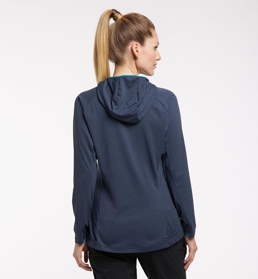 Haglöfs Womens Mirre Mid Layer Blue New Zealand 34568LRPD